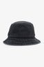 Celine Black Denim Logo Bucket Hat