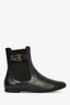 Salvatore Ferragamo Black Leather Vara Bow Chelsea Boot Size 11