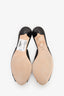 Gucci Black Leather Horsebit Slingback Kitten Heels Size 37.5