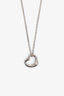 Tiffany & Co. Sterling Silver Open Heart Pendant Necklace