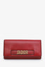 Christian Dior Red Leather J'adior Wallet On Chain