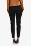 Valentino Black Wool Cigarette Trousers Size 10