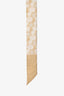 Christian Dior Gold/Beige Silk Star Printed Twilly