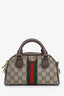 Gucci Coated Canvas GG Ophidia Convertible Boston Top Handle Bag