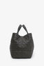 Christian Dior Green Cannage Leather Medium Toujours Tote With Pouch