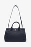 Pre-loved Chanel™ 2015 Navy Caviar Leather 'Neo' Tote Bag with Strap