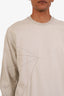Rick Owens Grey Cotton Long Sleeve Shirt Size XS Mens