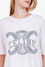 Celine White 'Triomphe' Oversized T-Shirt Size XS