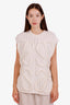 Loewe White Wool Anagram Sleeveless Sweater Size XS