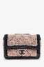 Pre-loved Chanel™ 24P Black/Pink Sequins CC Mini Single Flap Bag