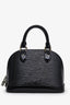 Louis Vuitton 2015 Black Electric Epi Leather Alma BB With Strap