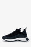 Pre-loved Chanel™ Black Calfskin Neoprene Interlocking CC Logo Sneakers Size 38.5