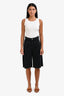 Isabel Marant Black Denim Distressed Trim Natalina Bermuda Shorts Size 34