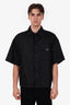 Prada Black Re-Nylon Short Sleeve Bowling Shirt Size XL Mens