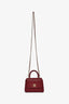 Pre-loved Chanel™ 2022+ Burgundy Caviar Leather Nano Coco Top Handle