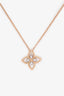 Roberto Coin 18K Yellow Gold Diamond Princess Flower Filigree Small Pendant Necklace