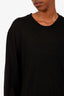 The Row Black Cashmere Crew Neck Sweater Size L