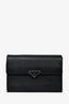 Prada Black Saffiano Tringle Wallet