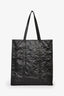 Prada Black Crinkle Nappa Leather Medium Tote Bag