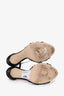 Jimmy Choo Black Mesh Beaded Detail Open Toe Heels Size 39