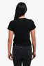 Play Comme des Garçons Black Cotton Short Sleeve T-Shirt Size Small