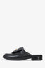 Pre-loved Chanel™ 2025 Black Quilted Lambskin Mules Size 38