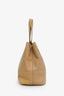 Pre-loved Chanel™ 2002-03 Beige Lambskin Turnlock CC 2Way Tote Bag With Strap