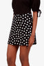 Saint Laurent Polka Dot Silk Mini Skirt Size 38