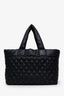 Pre-loved Chanel™ 2009-10 Black Nylon Quilted Large Coco Cocoon Tote