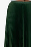Stefanel Green Pleated Midi Skirt Size 40