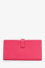 Hermès 2013 Rose Mexico Epsom Leather Long Bearn Wallet