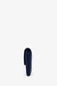 Pre-loved Chanel™ 2016 Navy Caviar Embossed Camellia Large Gusset Flap Wallet