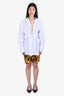 Dolce & Gabbana Black Multicolour Silk Mini Skirt Size 48