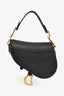Christian Dior 2023 Black Leather Mini Saddle Bag