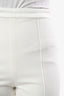 Nadine Merabi White Silk Fur Trimmed Pants Size XS