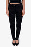Isabel Marant Black Distressed Straight Leg Jeans Size 42