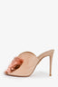 Aquazzura Pink Suede Tassel Ribbon Size 37.5