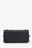 Celine Black Leather Nano Luggage Bag with Strap
