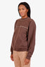 Jacquemus Brown Cotton Crew Neck Long Sleeve Sweatshirt Size S