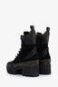 Louis Vuitton Brown Suede Leather Monogram Boots Size 36.5