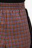 Golden Goose Brown/Multicolour Plaid Wool Wide-Leg Pants Size L