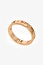 Tiffany & Co. Rose Gold 4 Diamond Atlas Ring Size 4.75
