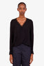 L'Agence Black Sheer Blouse Size S