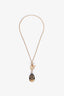 Hermès Gold Tone Chaine d'Ancre Pendant Necklace