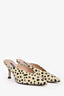 Stuart Weitzman White/Black Polka Dot Mules Size 36