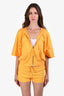 Hermès Orange Zip Up Hoodie + Shorts Set Size 38 & 36
