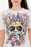 Louis Vuitton White Face Printed T-Shirt Size S