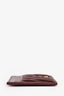 Miu Miu Burgundy Leather Logo Card Holder