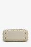 Christian Dior 2023 Platinum Metallic Cannage Lambskin Beaded Embroidery Mini Lady Dior