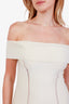 Zimmermann Cream Off The Shoulder Stretch Knit Mini Dress Size 0
